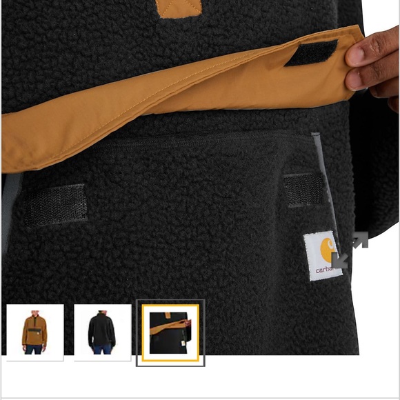 Carhart RELAXED FIT FLEECE SNAP FRONT JACKET - Picture 5 of 5